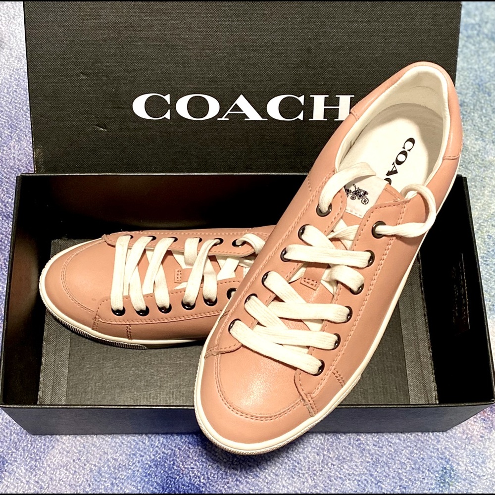 Coach Porter Leather Sneaker in Petal